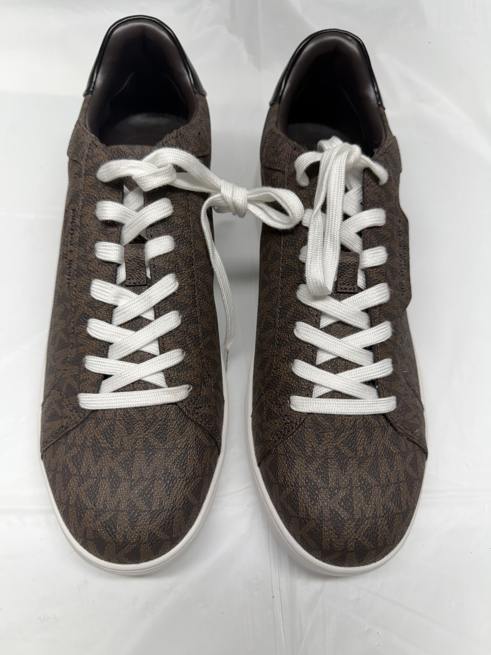 Men's Brown Logo Print Casual Sneakers - Brand: Michael Kors